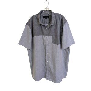 Molokai Surf Co Shirt Mens 2XL Gray Cotton Blend Short Sleeve Regular Fit Pocket